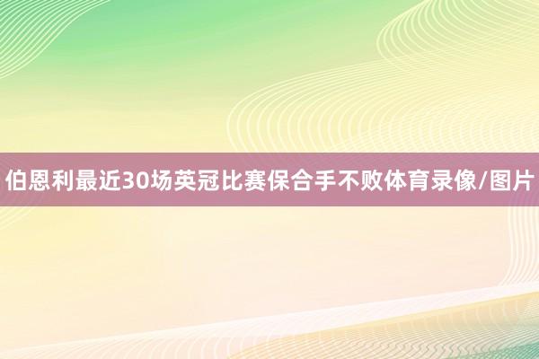 伯恩利最近30场英冠比赛保合手不败体育录像/图片