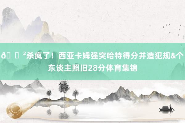 😲杀疯了！西亚卡姆强突哈特得分并造犯规&个东谈主照旧28分体育集锦