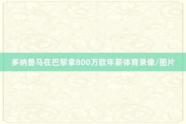 多纳鲁马在巴黎拿800万欧年薪体育录像/图片