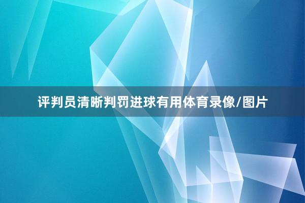 评判员清晰判罚进球有用体育录像/图片