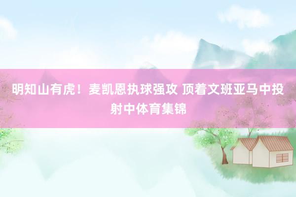 明知山有虎！麦凯恩执球强攻 顶着文班亚马中投射中体育集锦