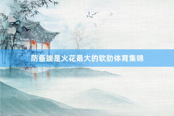 防备端是火花最大的软肋体育集锦